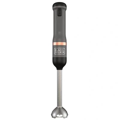 Image of Black+Decker Kitchen Wand BCKM1011KGF Cordless Hand Blender (7.2 Volt, Purée Stick, with 5 Power Levels, in Set 700 ml measuring Cup and Charger)