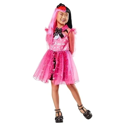 Image of Rubie&#039;s 1000679L000 Draculaura Deluxe Child Costume Monster High Kids Fancy Dress, Girls, Multicoloured, 11 13 Years