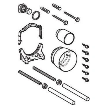 Image of Geberit Mounting Accessories for Duofix Rack Toilet Suspe Ndido, with Recessed Cistern Sigma 12 cm (241.869.00.1)