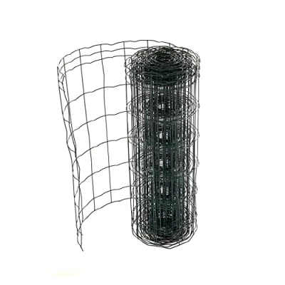 Image of Oypla 0.6m x 10m Green PVC Coated Galvanised Steel Wire Mesh Stock Fencing Garden Euro Fence