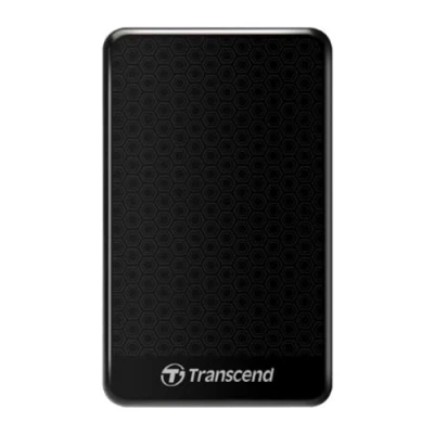 Image of Transcend 2 TB USB 3.1 Gen 1 Portable Hard Drive, Black StoreJet TS2TSJ25A3K