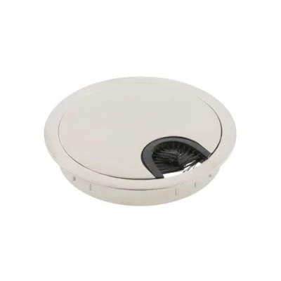 Image of 80MM METAL DESK CABLE TIDY OUTLET GROMMET INSERT (Satin)