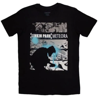 Image of Rock Off officially licensed products Linkin Park Meteora Drip Collage T Shirt L Black