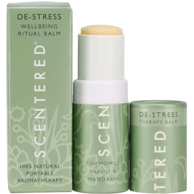 Image of Scentered Aromatherapy Balm Stick, DE Stress Relaxing &amp; Relieving 100% Natural Essential Oils Blend: Chamomile, Neroli, Mandarin Relief Gifts for Women