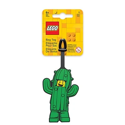 Image of Lego Classic Cactus Boy Bag Luggage Tag
