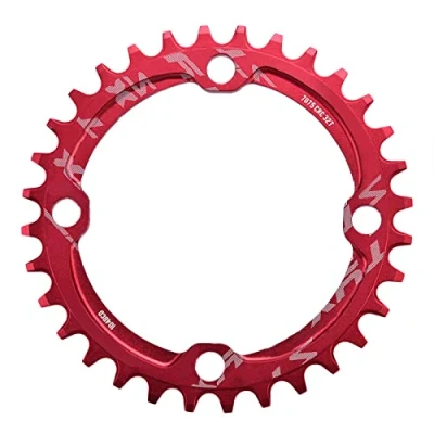 Image of Alomejor Bike Chain Ring Single Chainring 32T 34T 36T 38T 104 BCD Narrow Wide Chainrings for Bicycle Road Mountain BMX MTB Fixie Track Fixed(32T Red)