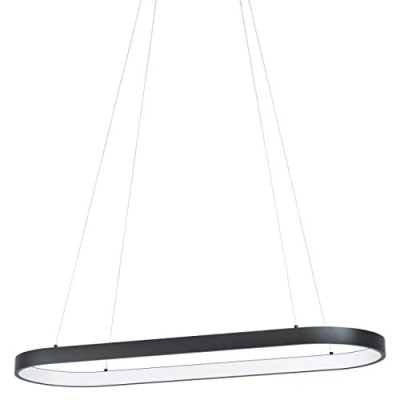 Image of Eglo Lighting Codriales Led Integrated Pendant Ceiling Light Black