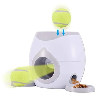 Image of BUNRUN Automatic Pet Feeder Fetch withTennis Ball Dog Training Toys Interactive Throwing Machine