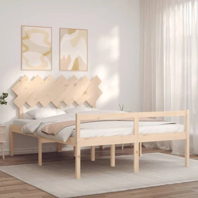 Image of vidaXL Senior Bed without Mattress 140x200 cm Solid Wood