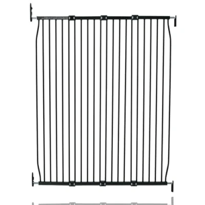 Image of Safetots Extra Tall Eco Screw Fit Baby Gate, Black, 130cm 140cm, Gate 100cm in Height, Stair for Baby, Fitted Safety Easy Installation