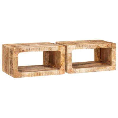 Image of vidaXL Bedside Tables Solid mango wood