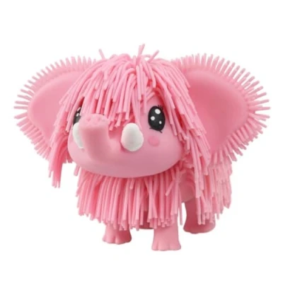 Image of Jiggly pets elephant Pink Interactive Electronic toy with sounds music and movement Animal Toys walking