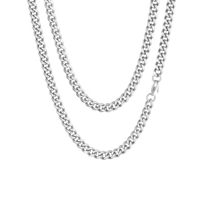 Image of Miami Cuban Link Chain for Men Necklace Hip Hop Jewelery