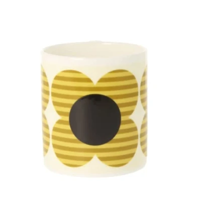 Image of Orla Kiely Striped Flower Yellow Mug 300ml