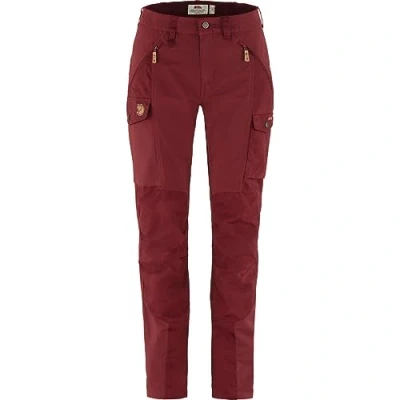 Image of Fjallraven 89638 347 Nikka Trousers Curved W/Nikka W Pants Women&#039;s Bordeaux Red Size 38
