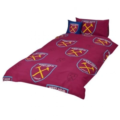 Image of West Ham United F.C. Single Duvet Set Official Merchandise