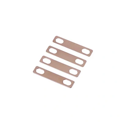 Image of Alnicov 4Pcs Guitar Neck Shims 0.2mm 0.5mm 1mm Thickness Brass for Electric Bass Luthier Tools(Chrome)