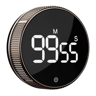 Image of Blue Snail Kitchen Timer, Productivity Timer with LED Digital Display, Smart for Home Classroom, Gym, Office, Volume and Brightness Adjustable Efficana Time (Guncolor)