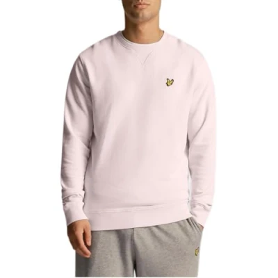 Image of Lyle &amp; Scott CREW NECK Sweatshirt, Men&#039;s, Size: XL, Light pink