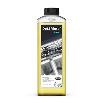 Image of UNOX DET&amp;Rinse PLUS Concentrated Cleanser for MIND.Maps and ONE ovens, 10 bottles of 1 l each