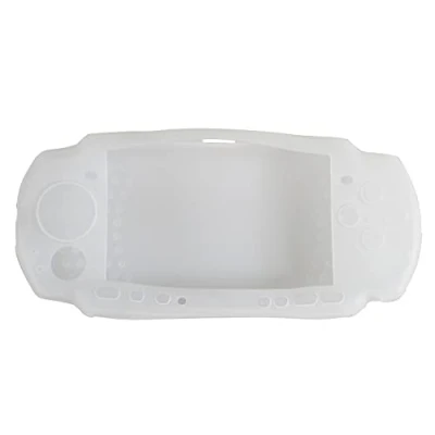Image of OSTENT Soft Protector Silicon Travel Carry Case Skin Cover Pouch Sleeve Compatible for Sony PSP 2000/3000 Color White