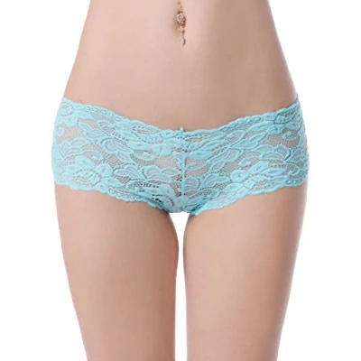 Image of Simply Joshimo New Womens Lace French Knickers/Ladies Boy Shorts Briefs (8 10, Turquoise)