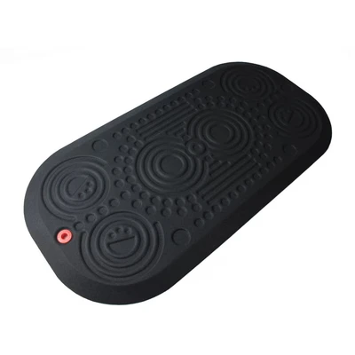 Image of AFS TEX Floortex 2001 Anti Fatigue Ergonomic Floor Mat for Sit Stand Desks/Workstations Microbial 50x100cm Black