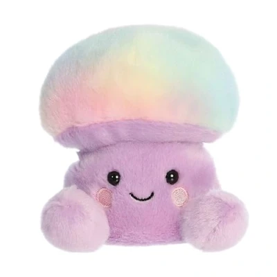 Image of Aurora Adorable Palm Pals Lunette Mushroom Stuffed Animal Pocket Sized Play Collectable Fun Purple 5 Inches