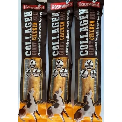 Image of Giant Collagen Chicken Rolls Dog Treats (Pack of 3)