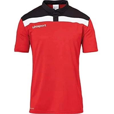 Image of Uhlsport Offense 23 Polo Children&#039;s Red/Black/White, 152