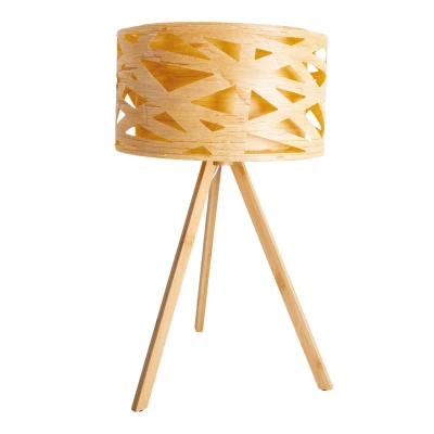 Image of Näve Finja table lamp, tripod frame made of bamboo