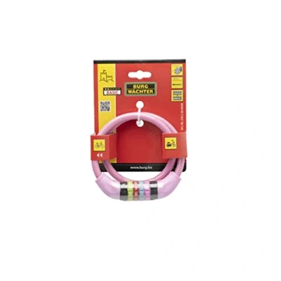 Image of Burg Wächter Bicycle Lock 210 C 65 Girls, Pink