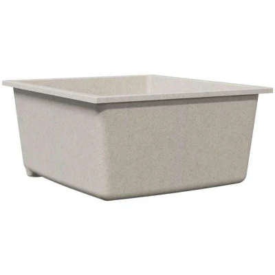 Image of vidaXL Kitchen Sink with Overflow Hole Beige Granite