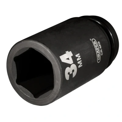 Image of Draper HI TORQ� 6 Point Deep Impact Socket, 3/4&quot; Sq. Dr., 34mm