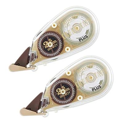 Image of PLUS WH 812Y 51 641 Correction Tape, Whitepatch Cream 0.1 inch (2.5 mm), 2 x 1.2 inches mm)