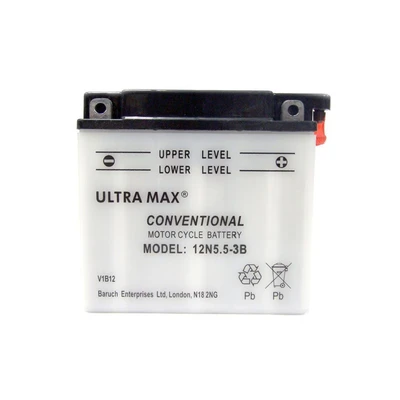 Image of Yamaha YZF R 125 EFI 2009 12N5.5 3B Ultramax Motorcycle Battery Upgrade
