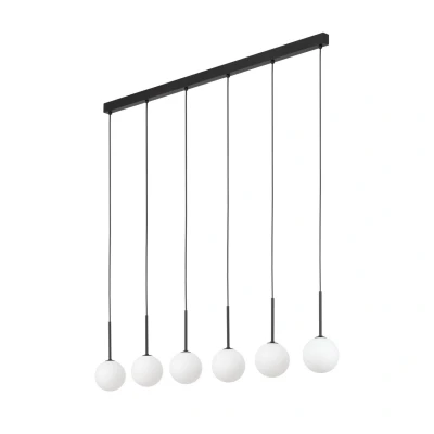 Image of Martin Bar Pendant Ceiling Light Black 6xG9