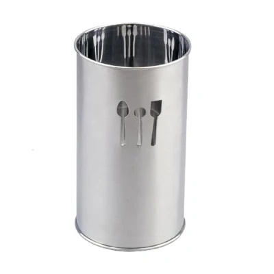 Image of Ibili Kitchen Tools Holder 10x18 cm of Stainless Steel, Silver, 10 x 18