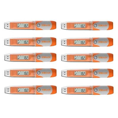 Image of Elitech RC 51 10PCS Temperature Data Logger Multiple Alarm USB Recorder 32000 Recordings, Excel PDF Report Export, Software for Mac and PC
