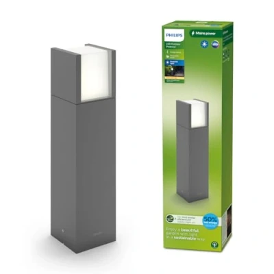 Image of PHILIPS Lighting Arbour UltraEfficient Outdoor Path Light, 3.8W, 2700K, Antracite, IP44 Weatherproof