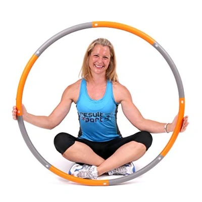 Image of ResultSport UK The Original Weighted Hula Hoop Foam Padded 1.5kg (3.3lbs) Fitness Exercise 100cm wide