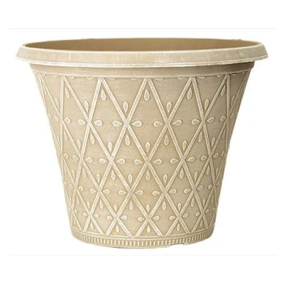 Image of Prism Decorative Round Planter Plant Flower Pot 12&quot; Ginger Home &amp; Garden Indoor or Outdoor Use Bright Colour