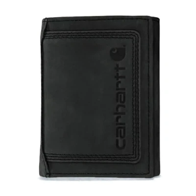 Image of Carhartt Men&#039;s B0000213 Detroit Trifold Wallet, Black, One Size