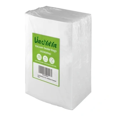 Image of VacYaYa 100 Bags15x25cm Vacuum Food Sealer Machine Freezer Storage Bags,Vac Seal a Meal Bags with BPA Free and Heavy Duty Sous Vide Vaccume PreCut Bag