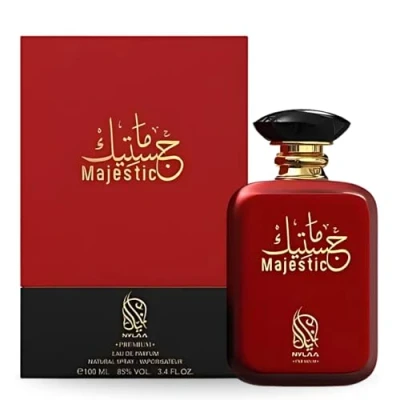 Image of Majestic 100ml Perfume by Nylaa Rouge with Blend of Woody Floral Aroma Tonka Bean &amp; Sweet Vanilla Unisex Eau De Parfum