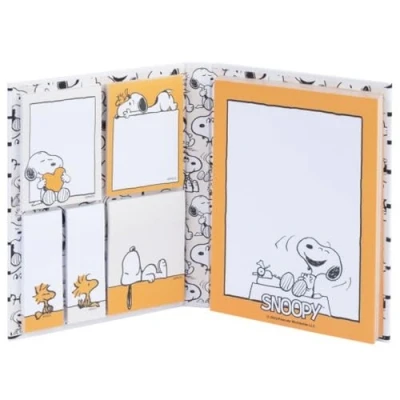 Image of Grupo Erik Snoopy Sticky Notes Set 6 Notepads in Different Sizes Cute Notes, Gifts, Stationery, Merchandise, Gifts for Dog Lovers