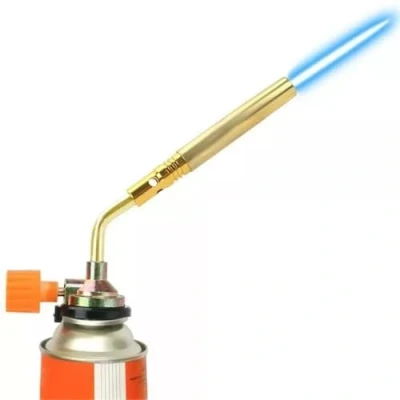 Image of FiTspi Butane Gas Blow Torch, Windproof Cooking Welding Ignition Camping BBQ Tool, Professional Flame Gun for Kitchen Outdoor Dessert Cakes Fireplace Craft Projects