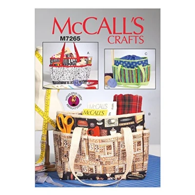 Image of McCall&#039;s Pattern 7265 OSZ,Project Totes, Cotton, Multicoloured, One Size