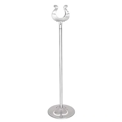 Image of Olympia Table Number Stand Holder with Heavy Base Made of Stainless Steel 305mm
