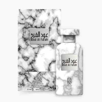 Image of Oud Al Farah Eau De Parfum 100ml by Nylaa PARAGON Woody Oriental Fragrance for Men and Women Classic Scent with Bergamot Plum Lavender Sandalwood Unisex Perfume EDP